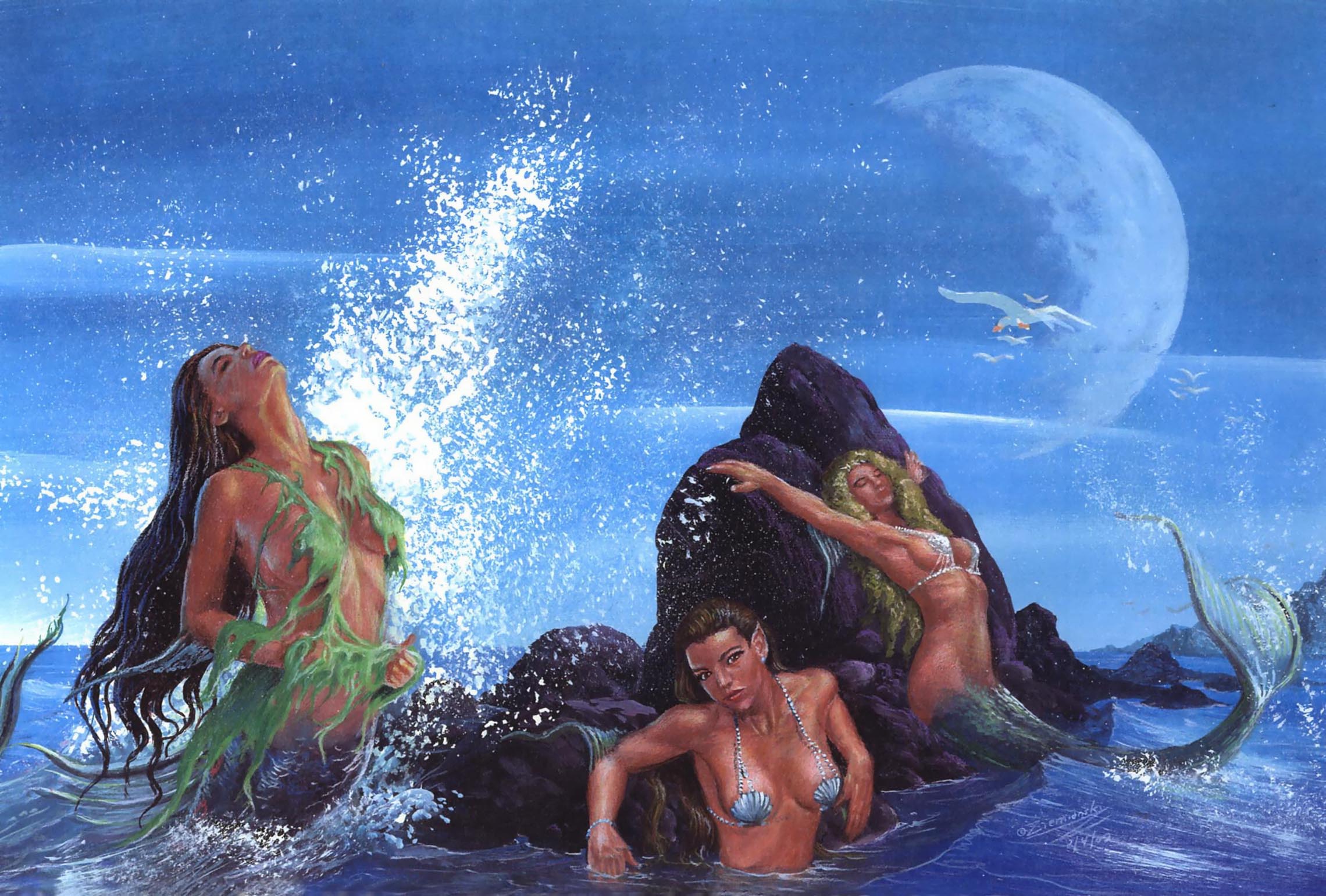 Sunbathing Mermaids